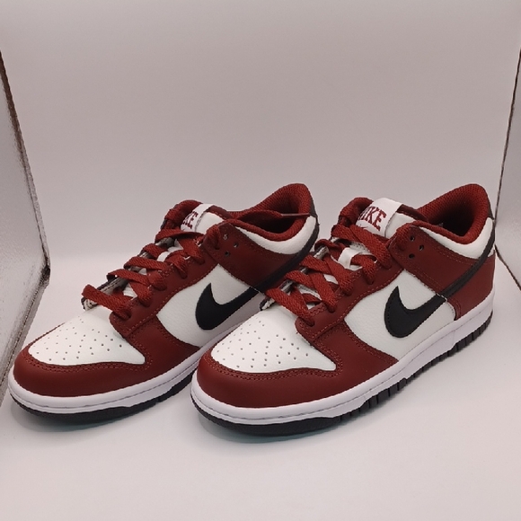 NEW Nike Dunk Low GS Dark Team Red & Black Size 4.5Y US FZ4352-600 - Picture 1 of 15